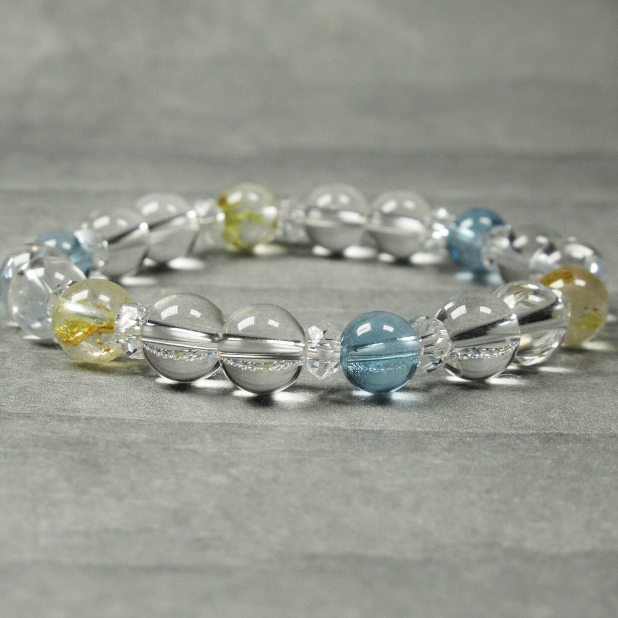 シトリン アゼツライト ブレスレット | BELEZA RARA