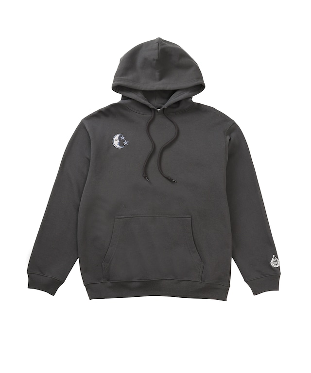 SUN&MOON EMBROIDERY SWEAT PARKA	［HSC013］