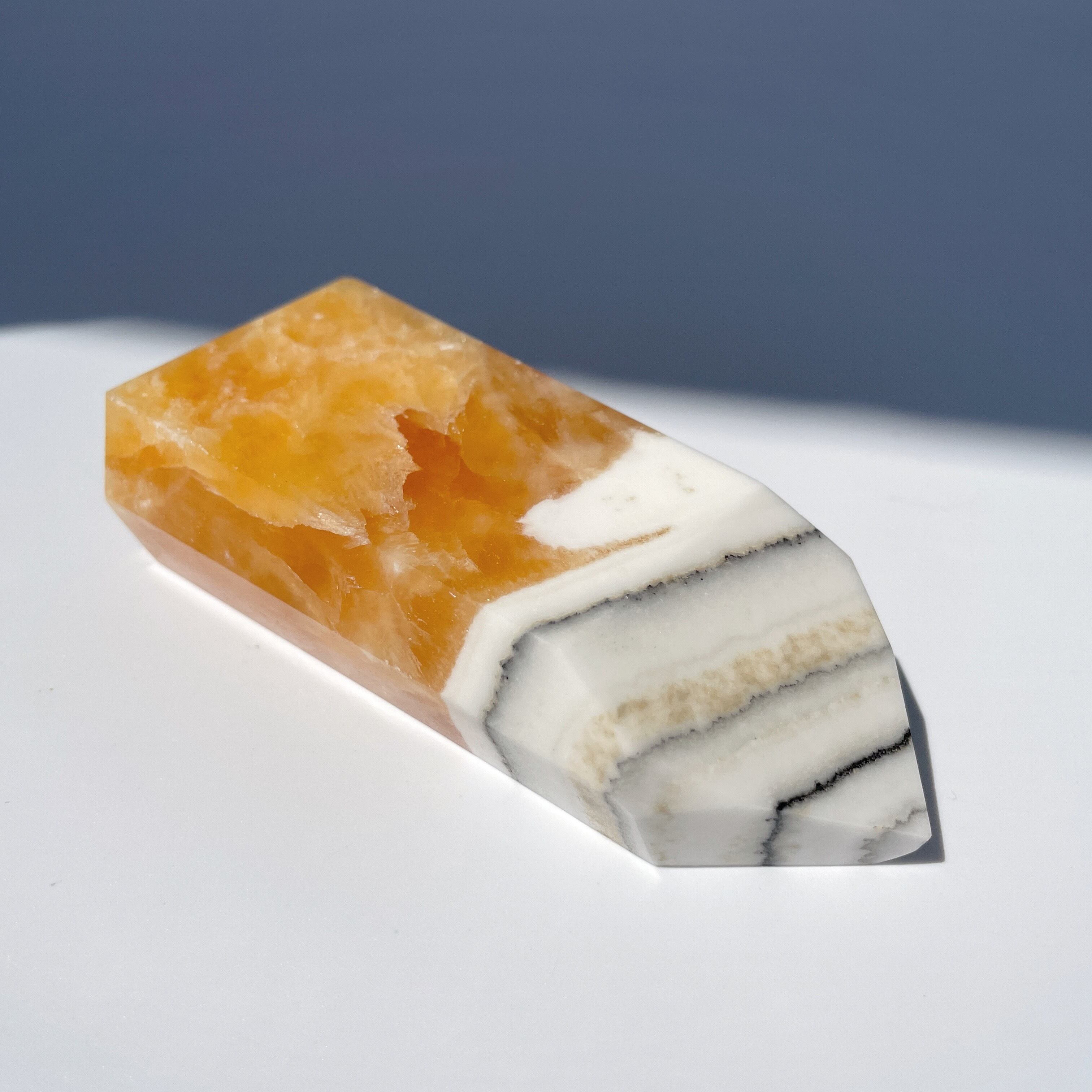 オレンジカルサイト タワー型07◇ Orange Calcite ◇天然石・鉱物