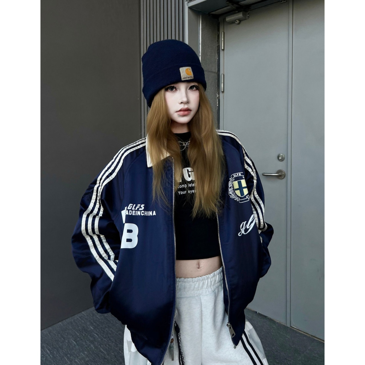 【暖かさUP】ヴィンテージブルゾン 中綿ジャケット T1979