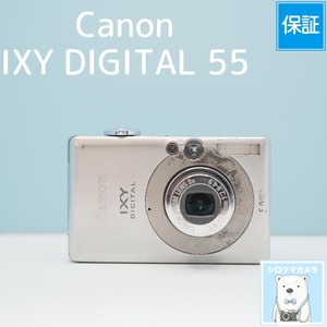 Canon IXY DIGITAL 55 デジカメ スマホ転送OK フルセット シロクマカメラ a7203