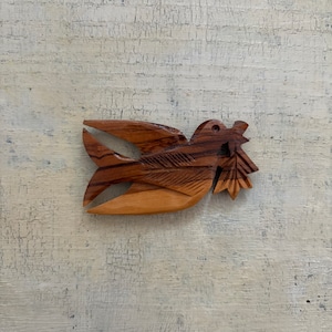 木の鳥のマグネット