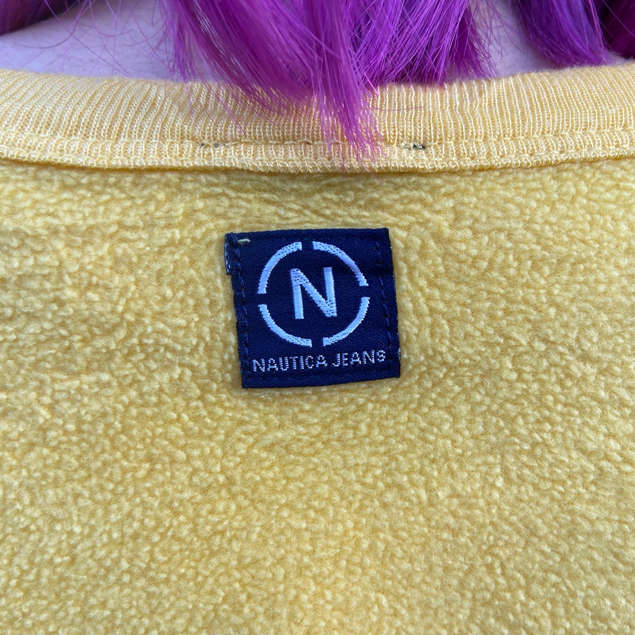 USA製 90年代 NAUTICA JEANS ノーティカ プルオーバーフリース メンズL 