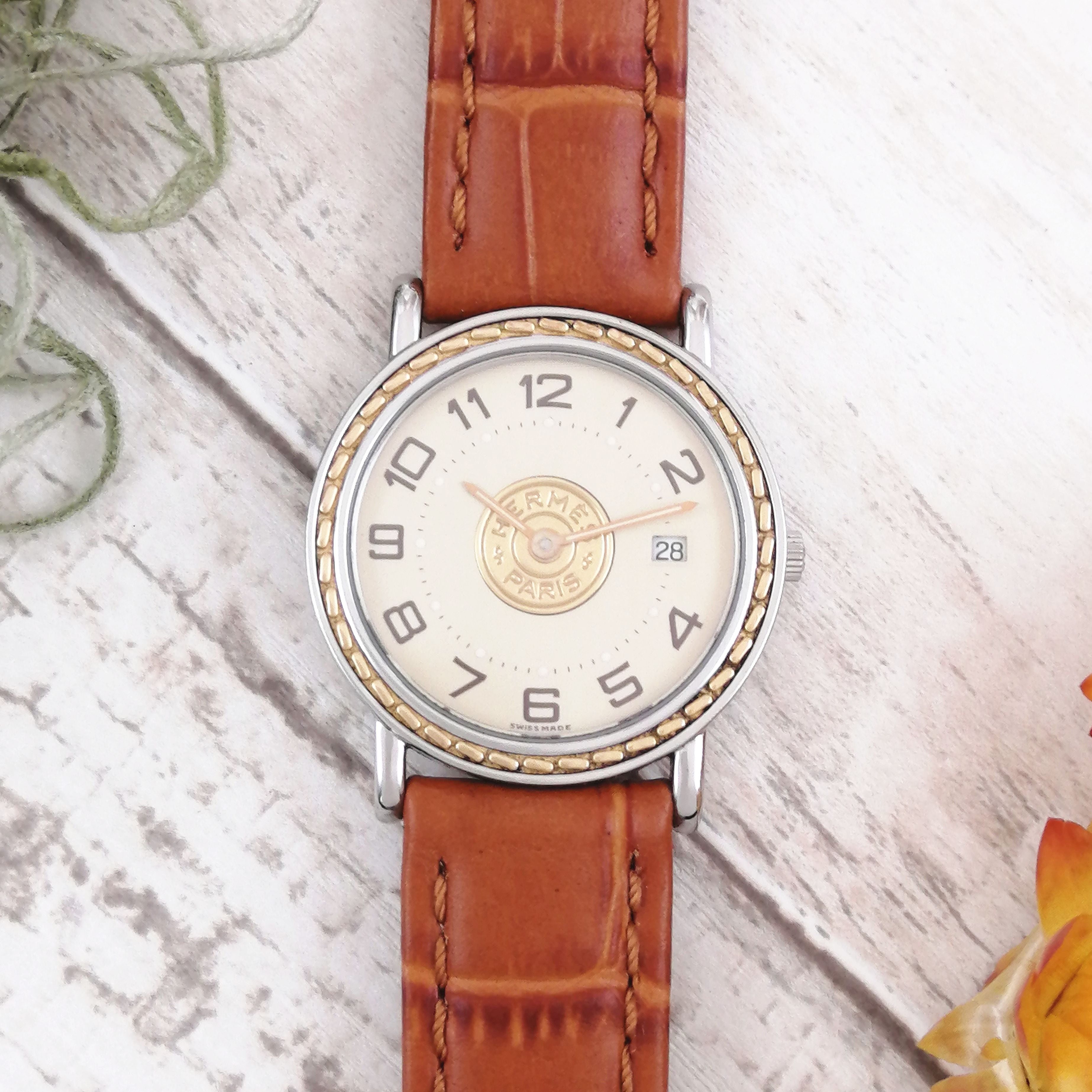 動作保証付 新品ベルト エルメス セリエ レディース腕時計 Masaco Vintage マサコ ヴィンテージ 腕時計やアクセサリーのお店