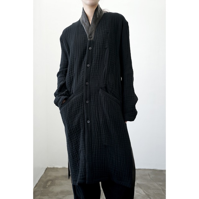[D.HYGEN] ST102-0121A 4-Layer Cotton Gauze Long Shirt