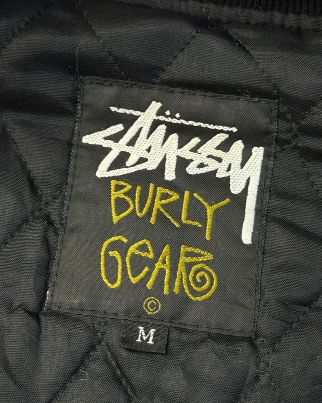 Special!!】80's~90's old stussy ”BURLY THREADS” Varsity Jacket