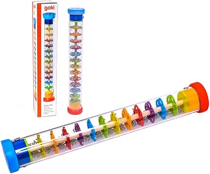 goki 楽器 赤ちゃん レインボースティック レインメーカー 知育玩具