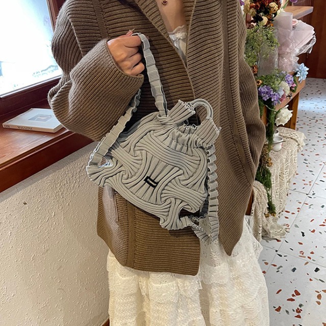 2way knit handbag L05898