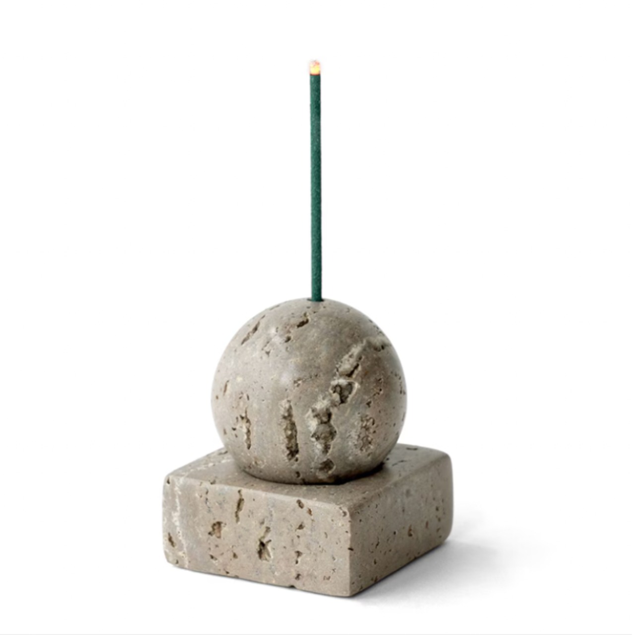 STONE INCENSE HOLDER｜マーブルグリーン