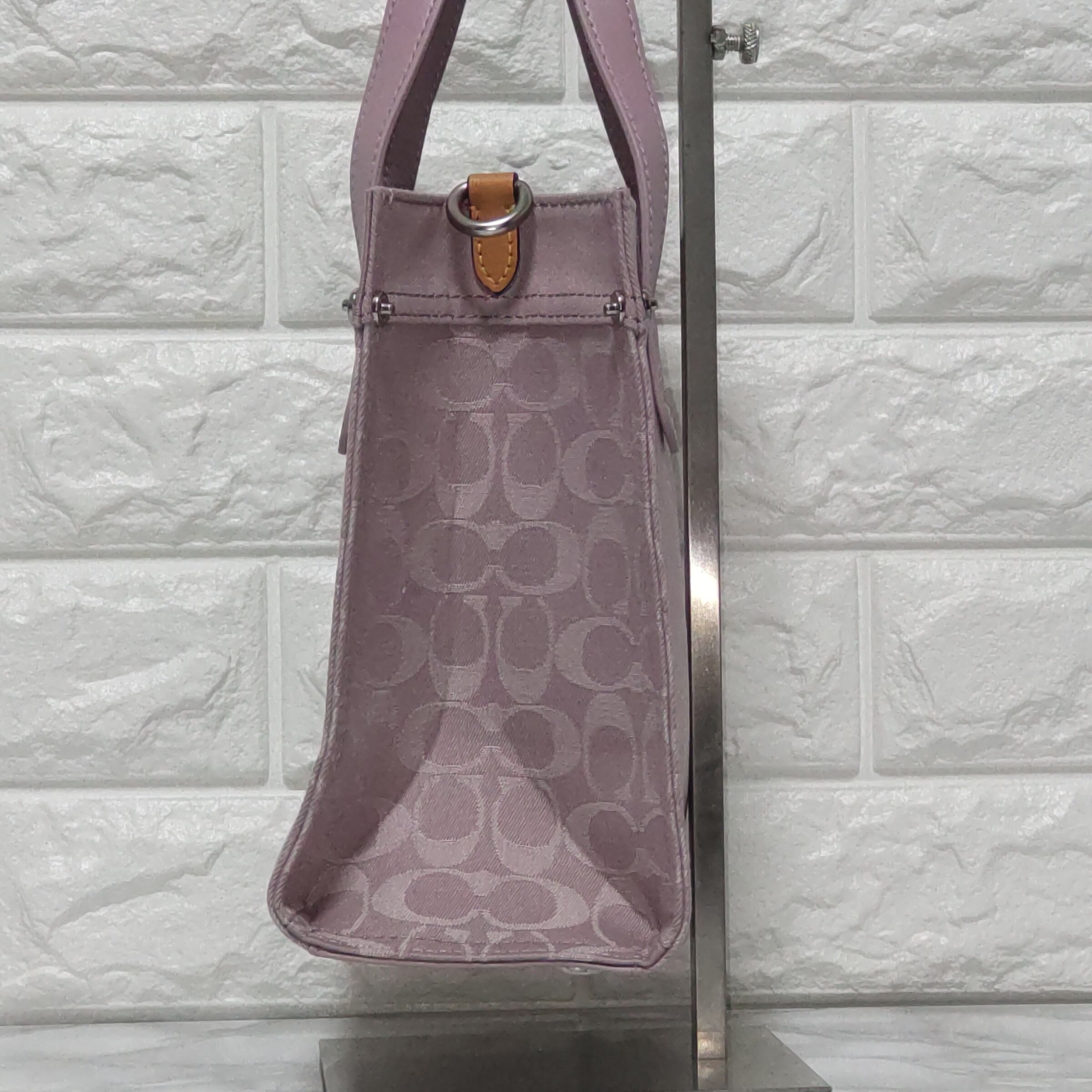 COACH コーチ トートバッグ 新作 パープル ラベンダー ショルダー 