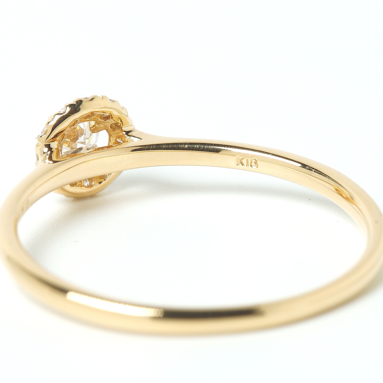 ダイヤモンド リング H&C K18 / 0.080ct / 0.060ct