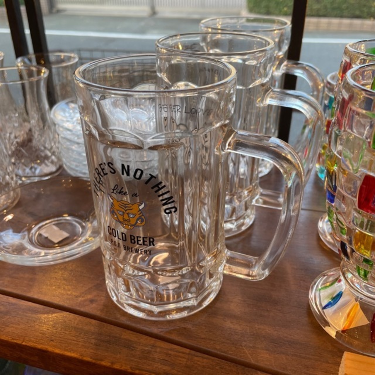 COLD BEER mug white tiger / コールドビアーマグ ビアマグ マグカップ ジョッキ ビール ハイボール お酒 グラス 虎 アニマル ギフト プレゼント 父の日