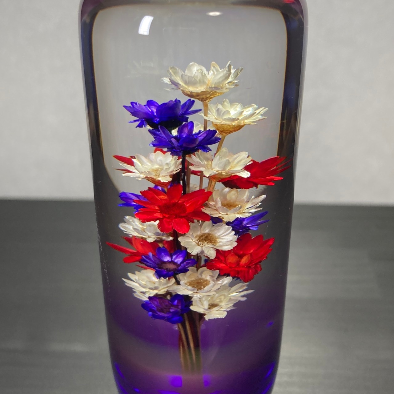 水中花シフトノブ　【特極-Tokugyoku-紫】　140㎜　【送料無料】