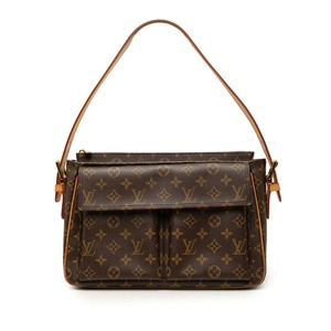 ルイ ヴィトン モノグラム ヴィバシテGM ワンショルダーバッグ M51163 ブラウン PVC レザー レディース LOUIS VUITTON 【中古】