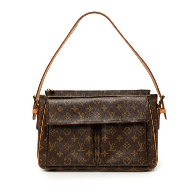 ルイ ヴィトン モノグラム ヴィバシテGM ワンショルダーバッグ M51163 ブラウン PVC レザー レディース LOUIS VUITTON 【中古】