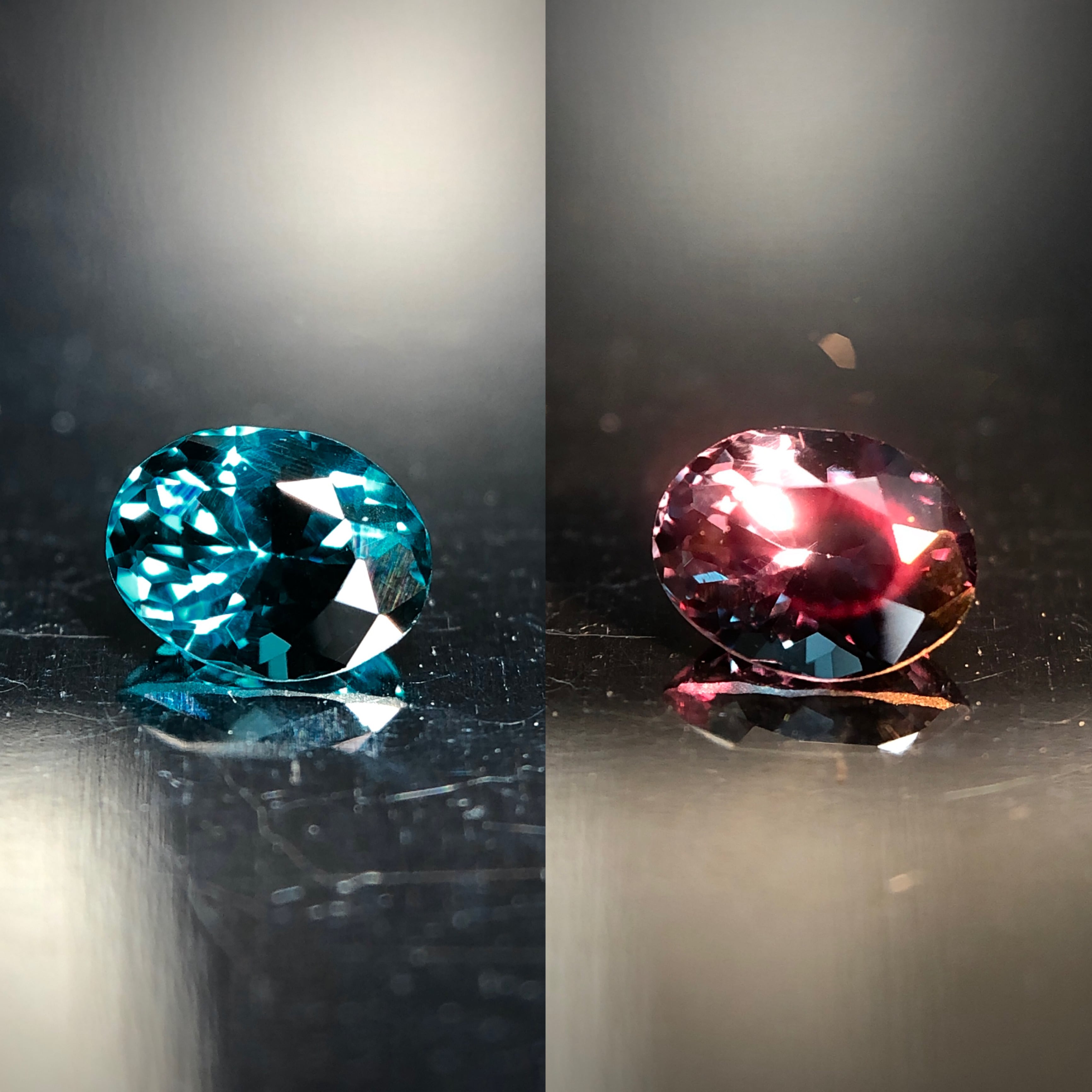 唯一無二の蒼色 0.25ct 天然 ベキリーブルー ガーネット(カラーチェンジガーネット)