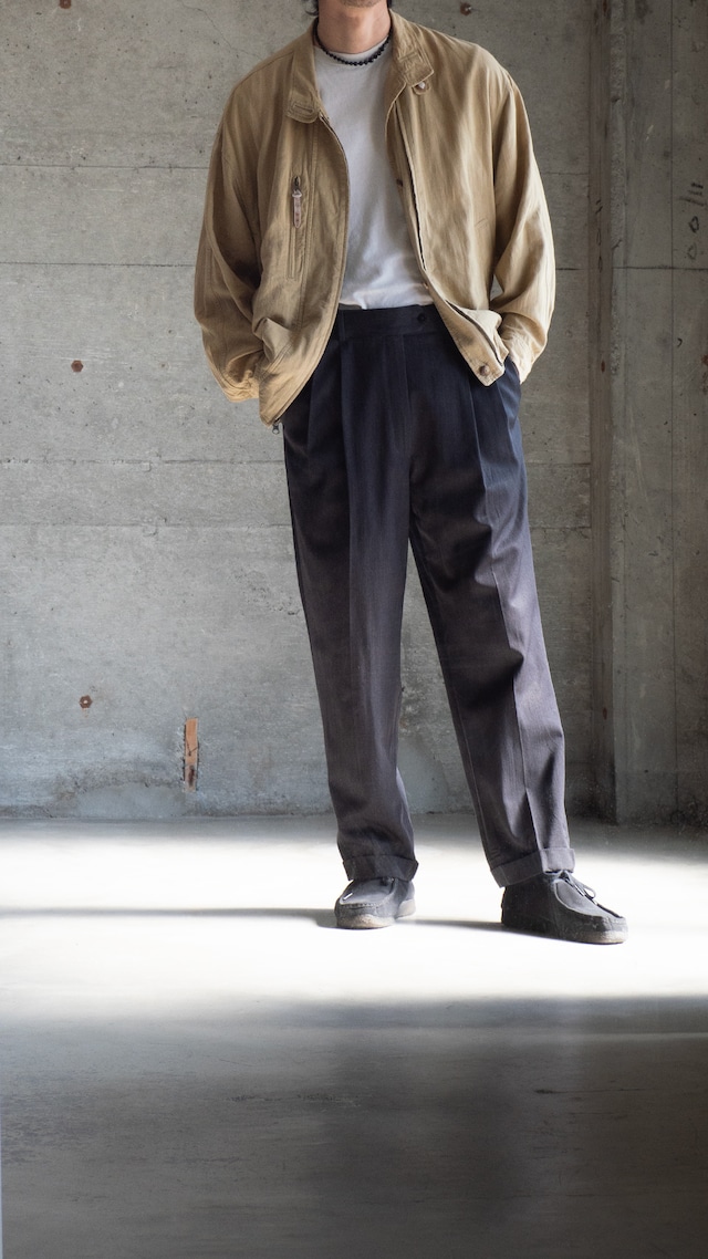"INTERMEZZO" used Linen rayon cotton blouson