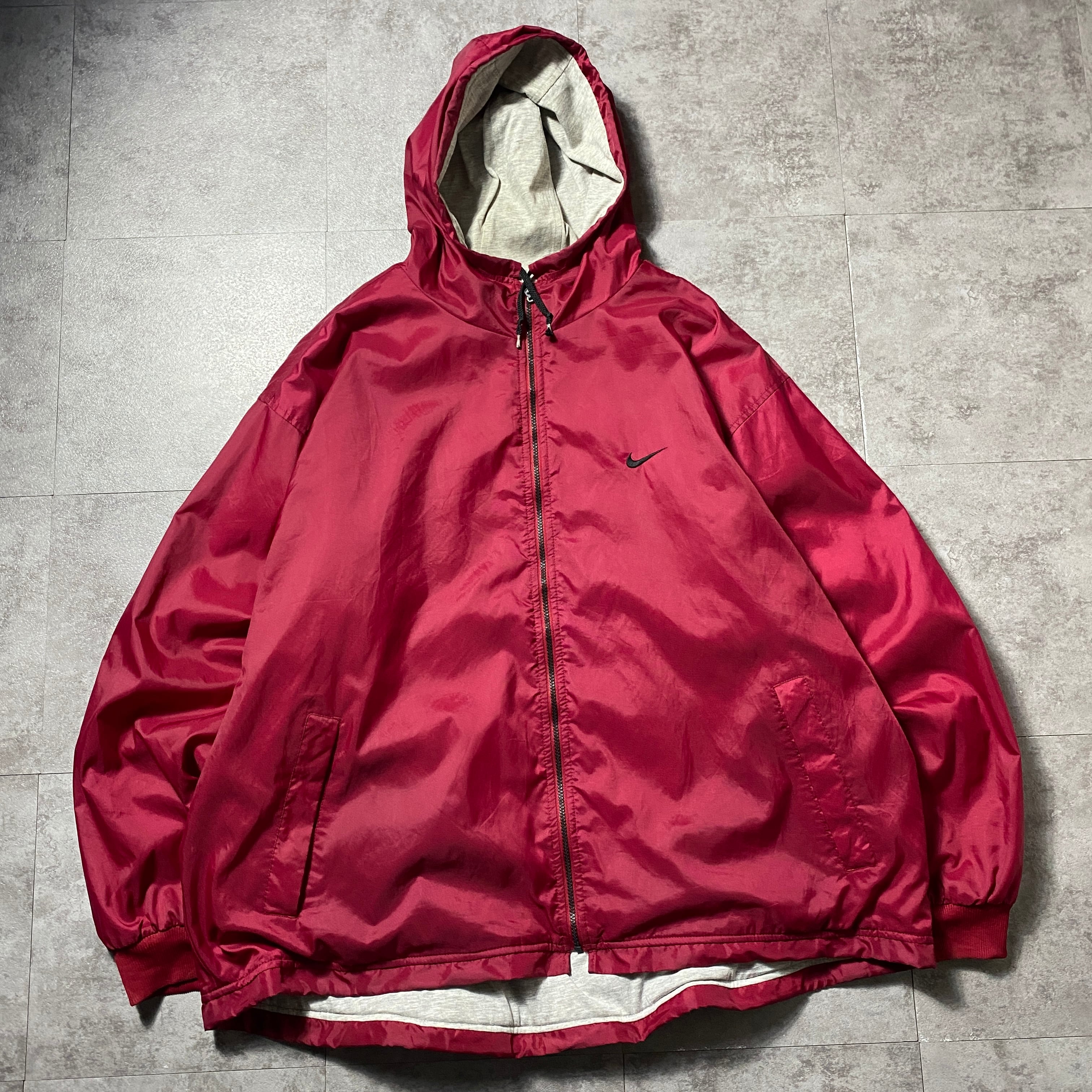 Size:XXL】90's NIKE ナイキ スウォッシュ 刺繍ワンポイント バック