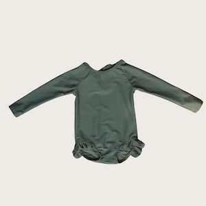 olive long sleeve frill rash guard 長袖フリルラッシュガード(olive)