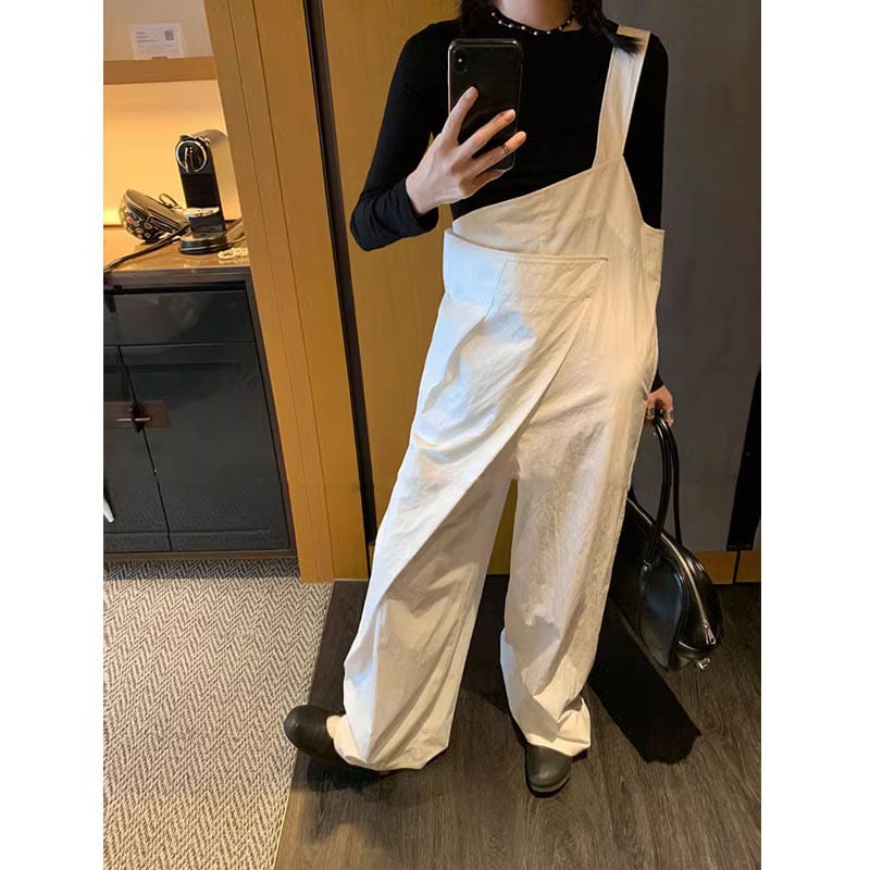 手描きイラスト付きクリーム色サロペット 9a146ebb79982ce13952302982bdbb