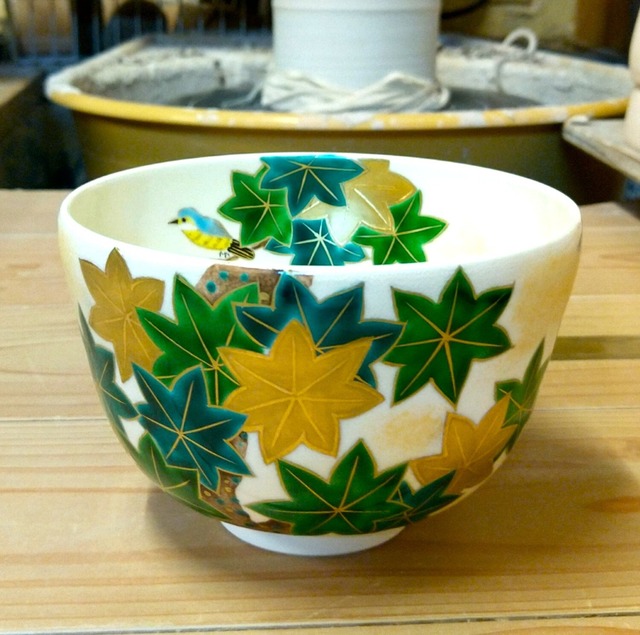 【抹茶碗セット】青楓にカワセミ　特設ご購入ページ