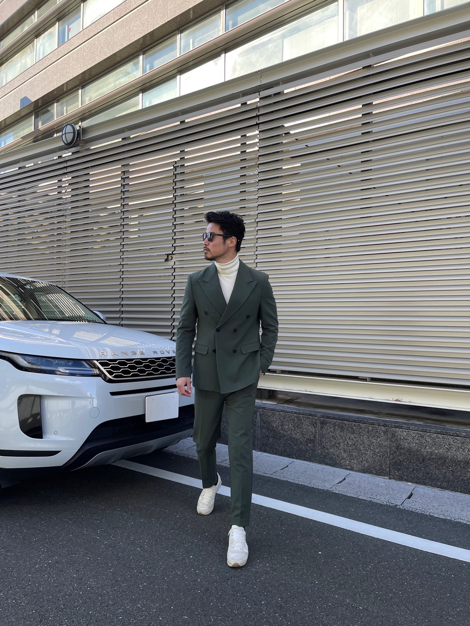 カーキダブルセットアップ | Wide Range