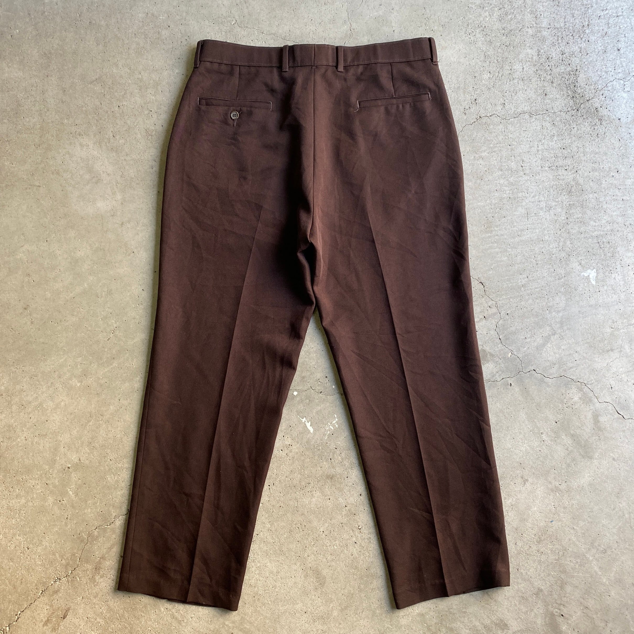 90s USA Levi's Action Slacks ネイビー w37lp_TRS - スラックス