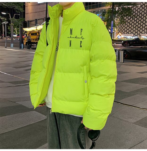 【予約販売】ダウンコート メンズ 無地 アウター ブラック イエロー ホワイト ショート丈 バックデザイン 防寒 お洒落 こなれ感 ベーシック 秋冬 大きいサイズ M/L/XL/2XL