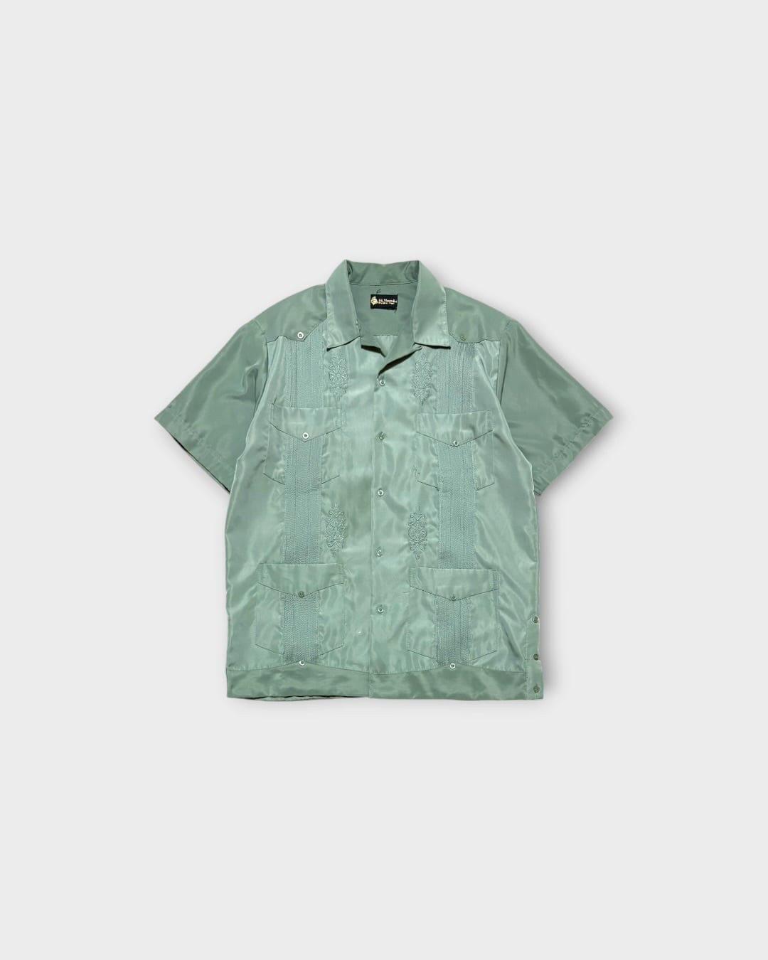 【Used】“EL Norteño” Satin Cuban Shirt