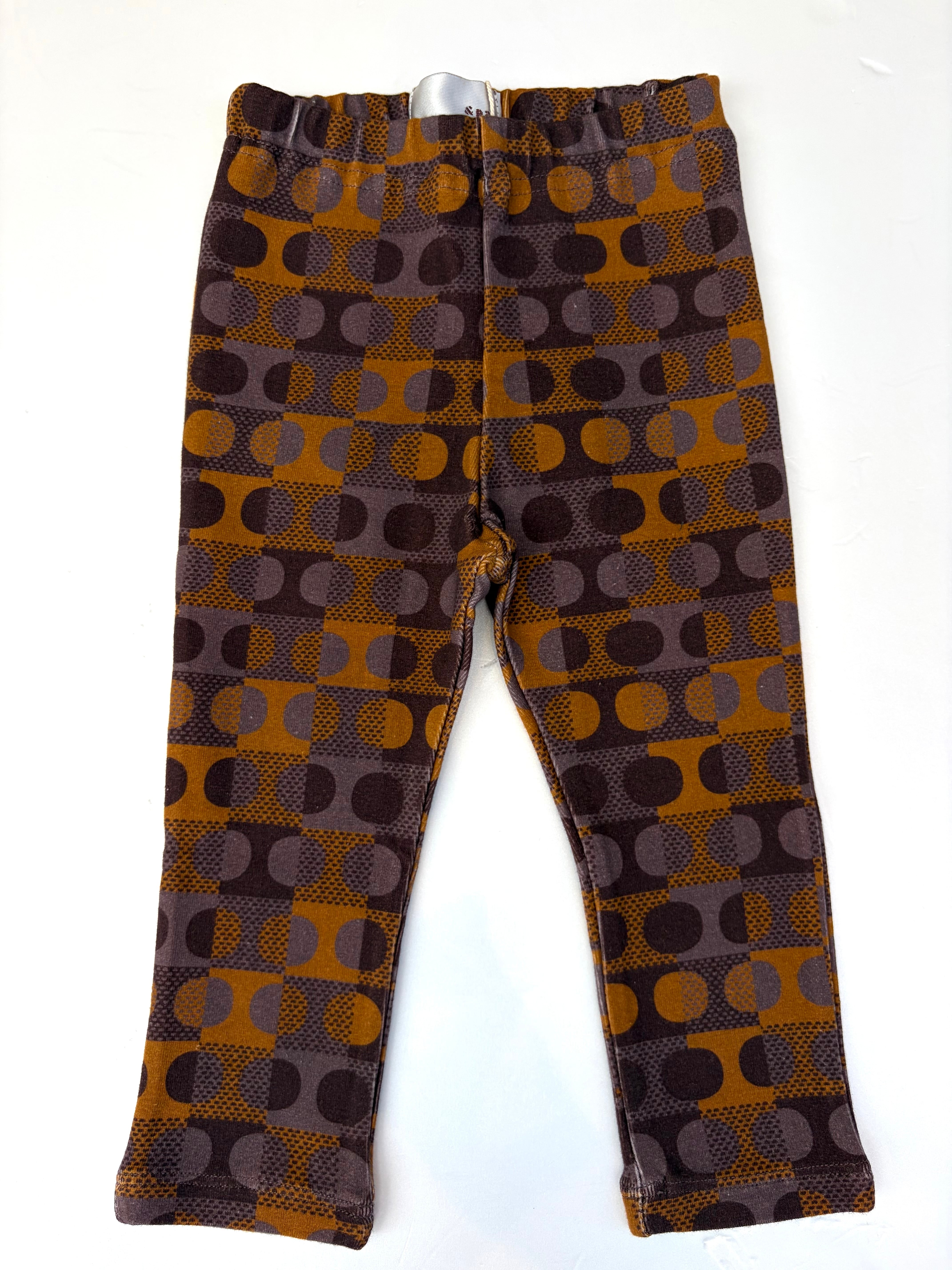 【26AW】&PAL(アンドパル)ドットスパッツ マスタード(80/90/100/110)