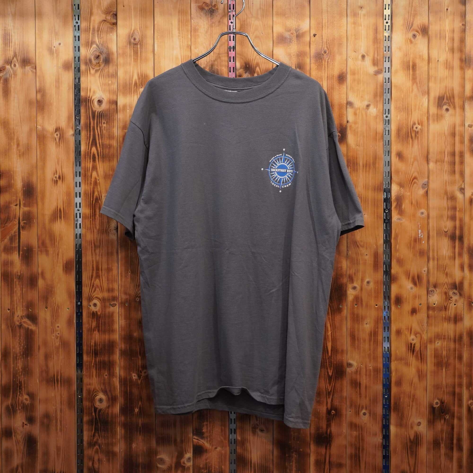 90s backstreet boys バックストリートボーイズ Tシャツ XL/black&blue world tour local crew