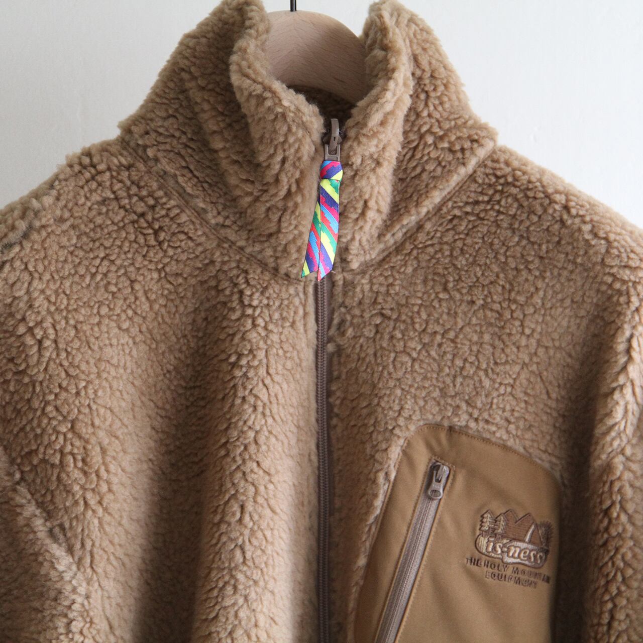 mens tan fleece jacket