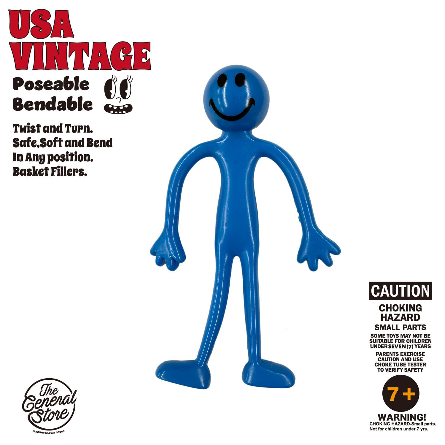 くねくね人形 ベンダブル 人形 レトロ ビンテージ スマイル : USBD