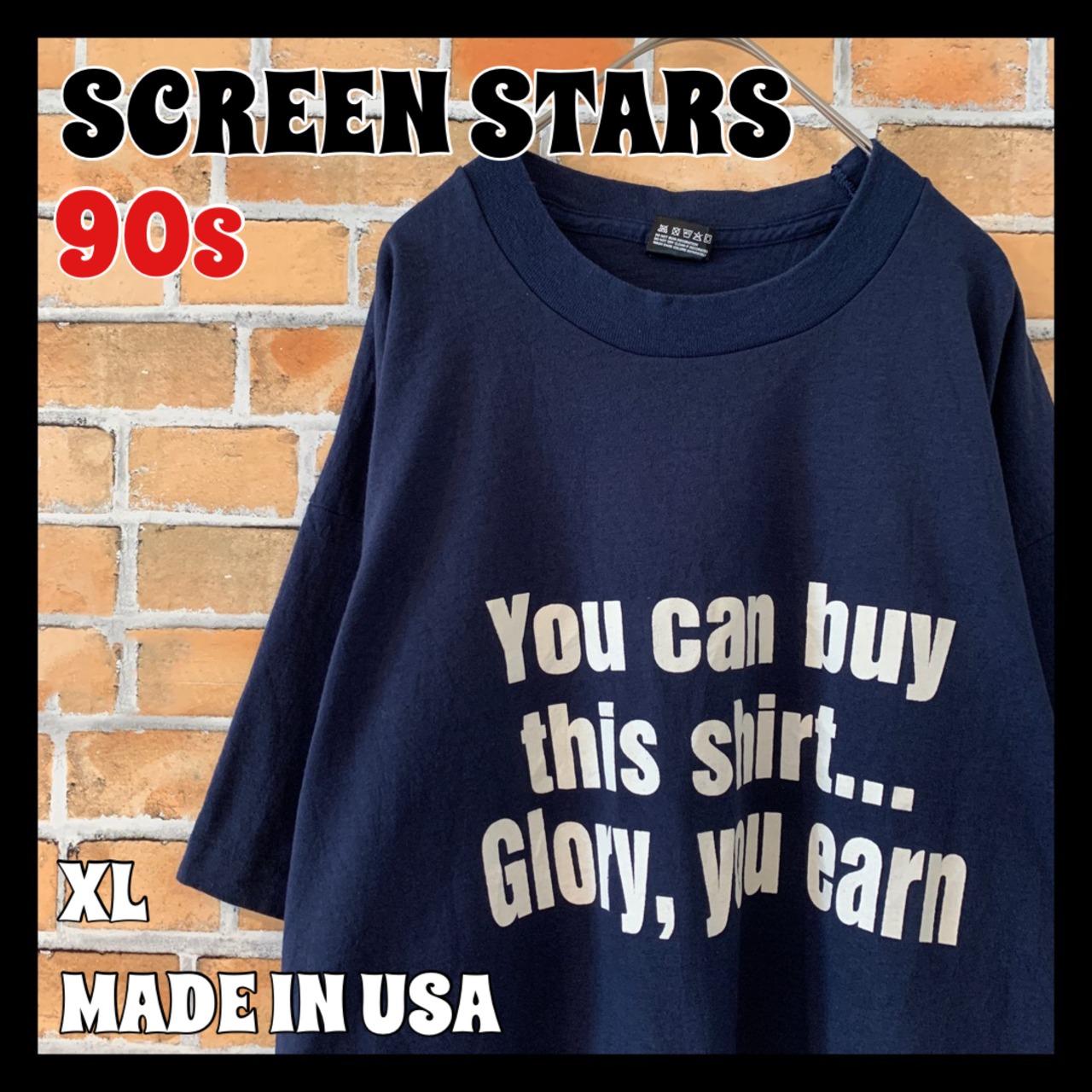 【SCREEN STARS】90s バックプリント Tシャツ USA製