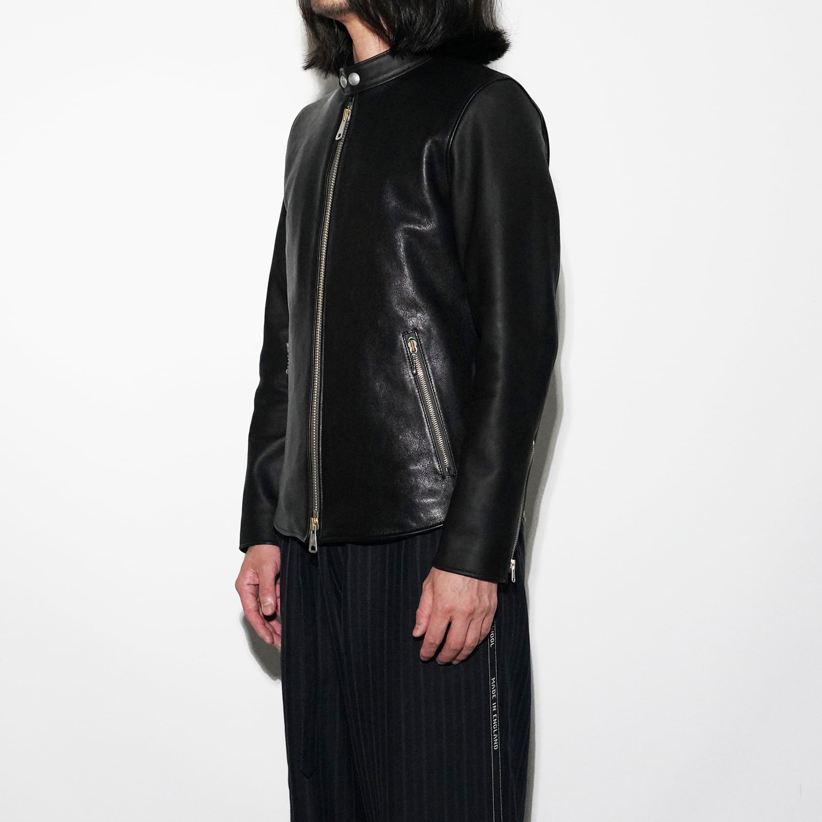 Single Riders-Lamb×Calf 〈Black〉 | No,No,Yes ! Leather Single Riders-Lamb×Calf 〈Black〉 | No,No,Yes ! Leather
