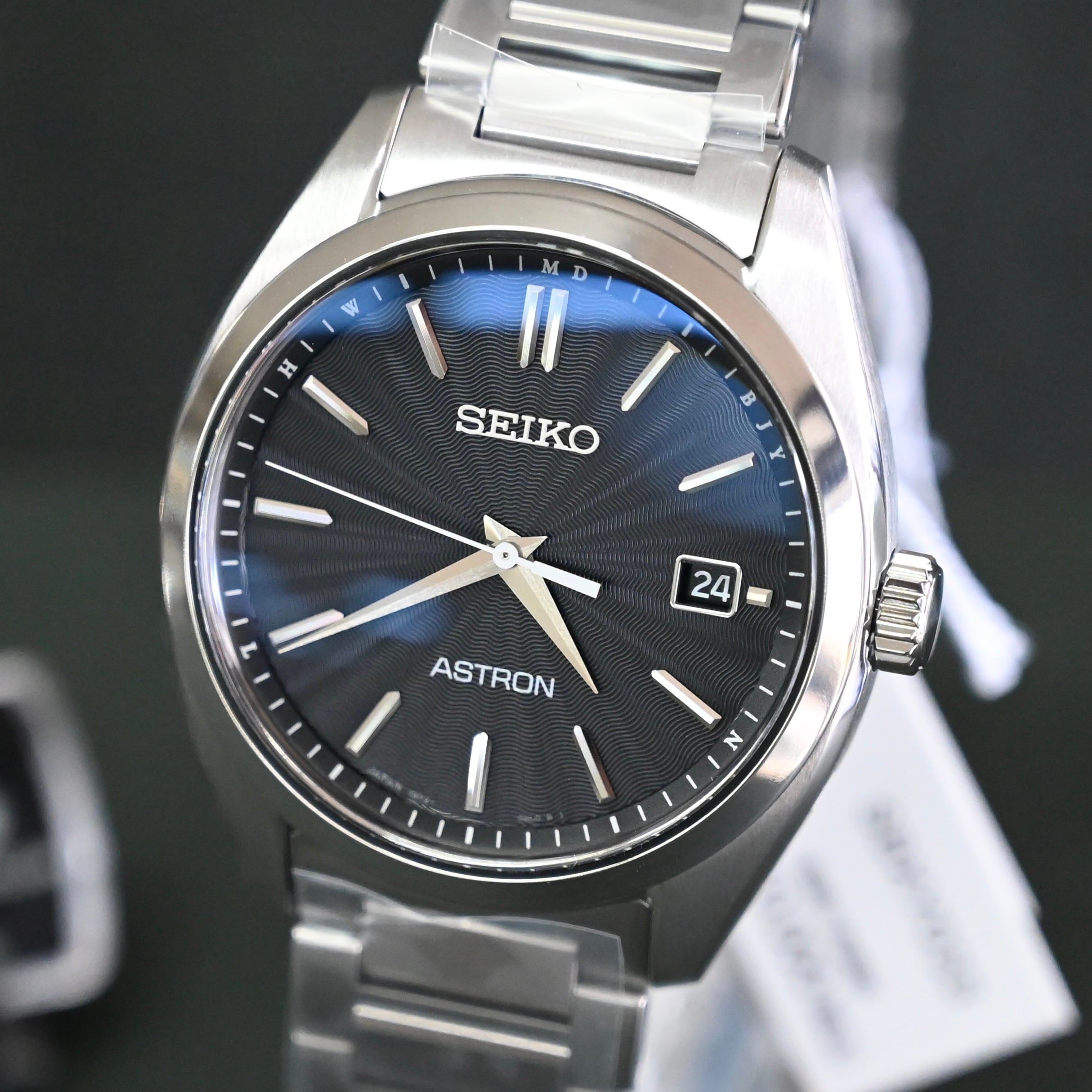 セイコー SEIKO 腕時計 メンズ SBXY033 アストロン ソーラー電波 7B72チタン ORIGIN 電波ソーラー（7B72） ブラックxシルバー アナログ表示