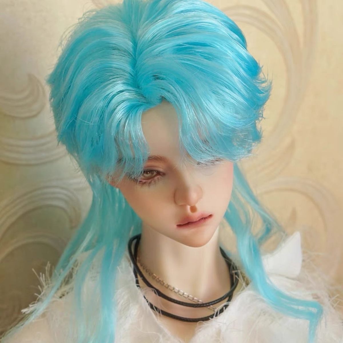 WE119 BJD 1/3 人形 ドール 用ウィッグ カツラ 耐熱 ハンドメイド-