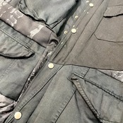 【mJK06】再構築中綿入りミリタリーロングコート military long JACKET