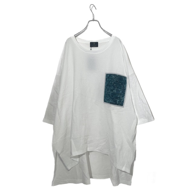 △7 Slit-T-shirts Pkt  (white)