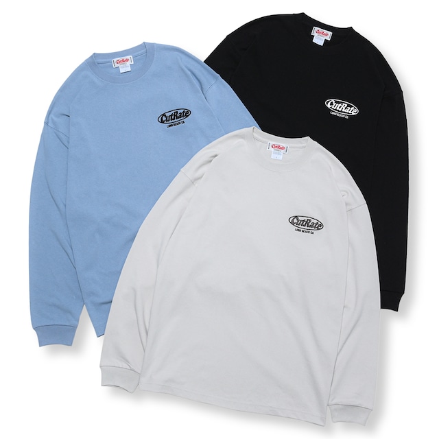 CUTRATE LOGO EMBROIDERY L/S TEE