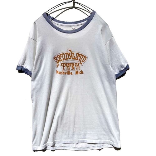【Sandyland Park】Vintage Music Park Souvenir Ringer T-Shirt【1980s-】Vintage Print T-Shirts