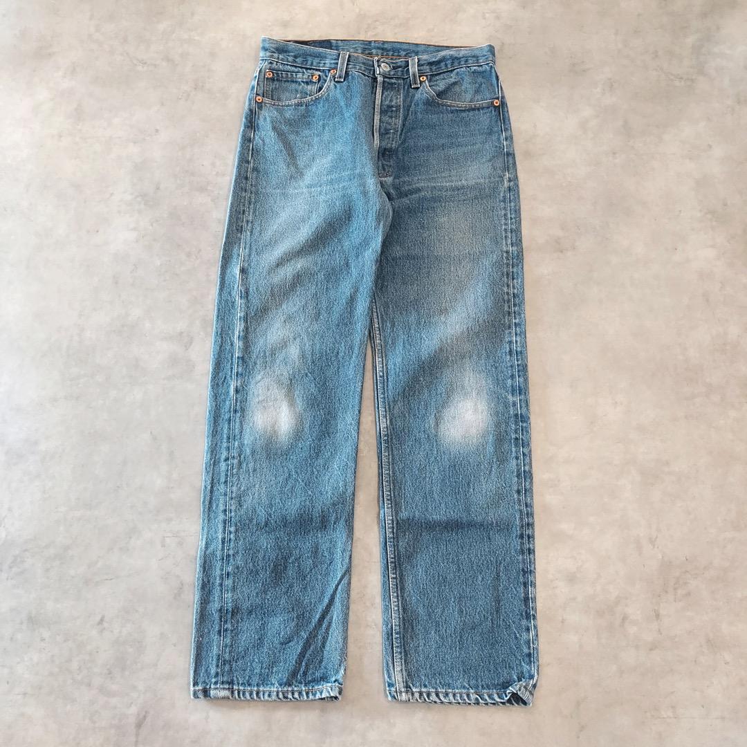 90s USA製 LEVI'S × OLDPARK - 501 BLACK DENIM OLD VINTAGE アメリカ