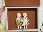 おしゃれガール2体セット　JAPANセルロイド 画像1