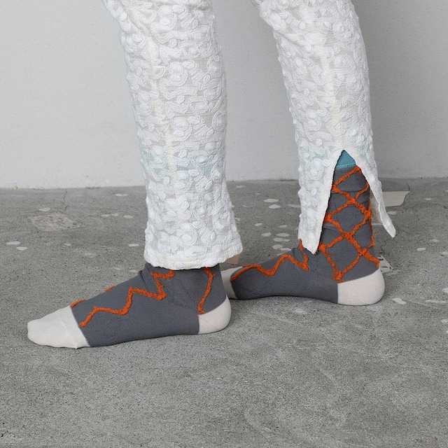 TRICOTÉ / 【Free size】diamond shape fluffy socks TR53SO049