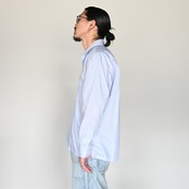 INTÉRIM(インテリム)  200/2 SUPIMA GRAPH CHECK 60s OPEN COLLAR SHIRT style