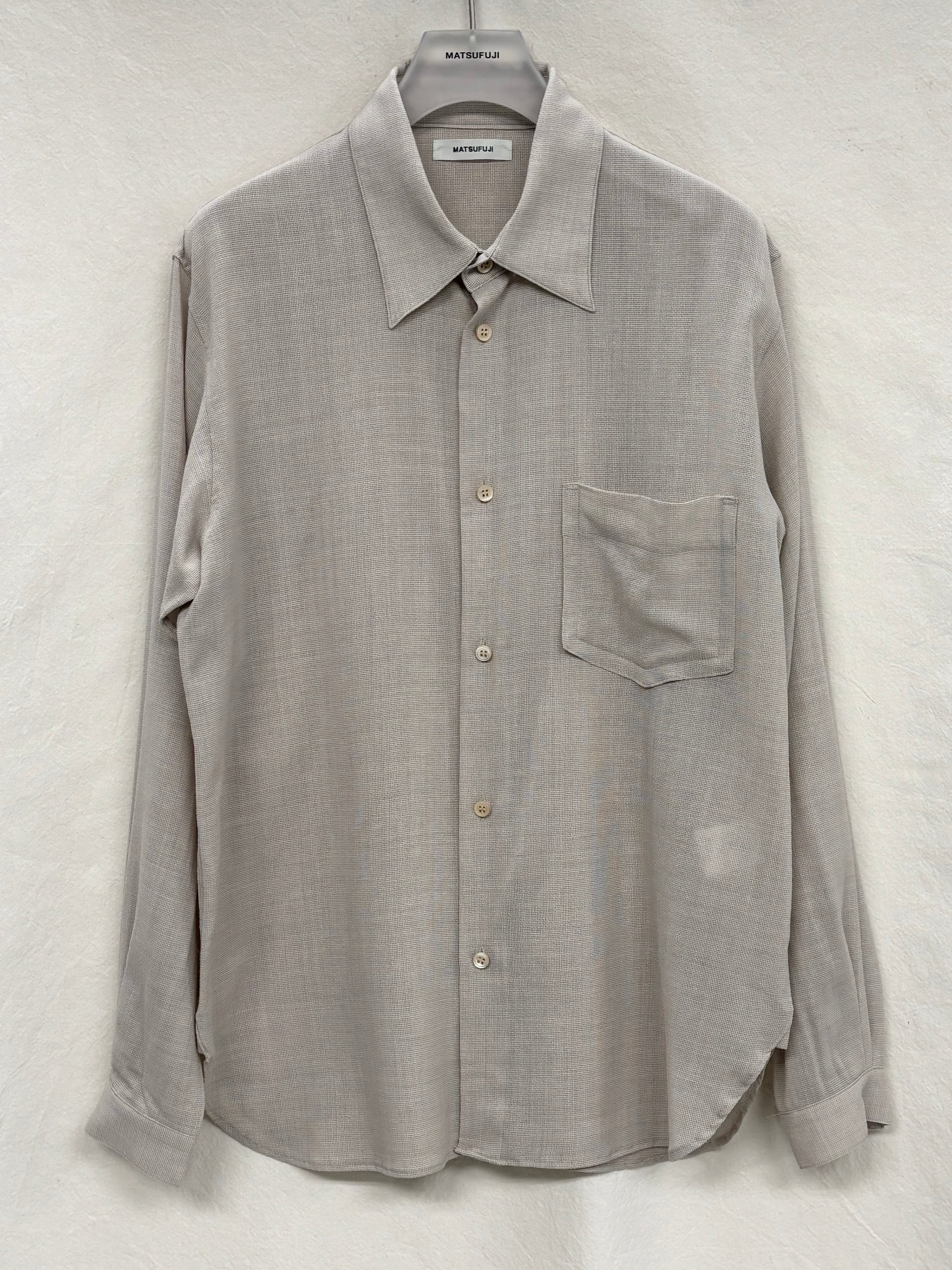 1点物⭕️お安く!◎Custom Vintage Fabric◎AR 9.75 MATSUFUJI / Vintage Fabric Utility Shirt (BEIGE) | THE MODERN AGE
