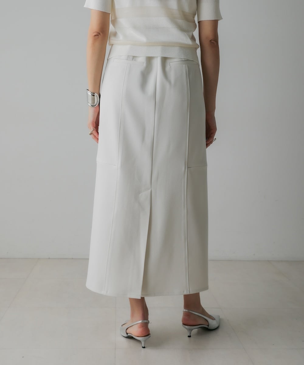 ホワイト サイドジッパースカート SIDE ZIP SKIRT(サイドジップスカート) 【5513237】 | CIEL'AIR