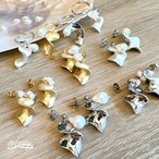 ツイストパーツ！バロックパール&粒パールのリング&ピアス