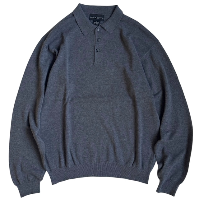 croft&barrow cotton knit polo shirt