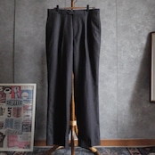 00s giorgio armani pure new wool × silk pin-stripe out 1 tuck slacks